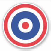 Thai Flag Roundel Target Sticker (Voorkant)