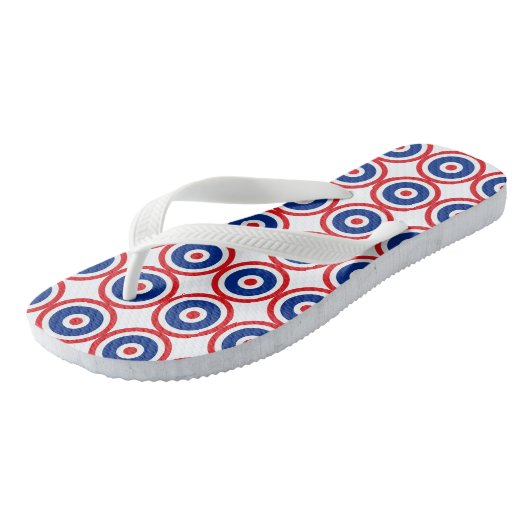 Thai Flag Roundel Target Teenslippers (Schuin)