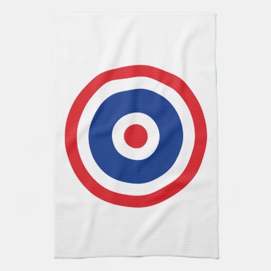 Thai Flag Roundel Target Theedoek (Verticaal)