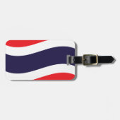 Thai Flag Wave Bagagelabel (Voorkant horizontaal)