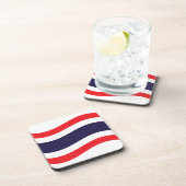 Thai Flag Wave Bier Onderzetter (Rechterzijde)