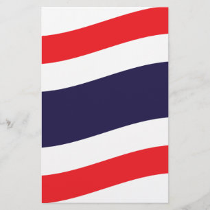 Thai Flag Wave Briefpapier