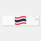 Thai Flag Wave Bumpersticker (Voorkant)