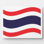 Thai Flag Wave Fotoplaat (Voorkant)