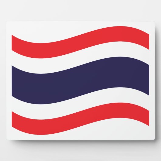 Thai Flag Wave Fotoplaat (Voorkant)