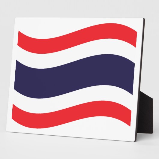 Thai Flag Wave Fotoplaat (Zijkant)