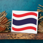 Thai Flag Wave Fotoplaat (Zijkant)