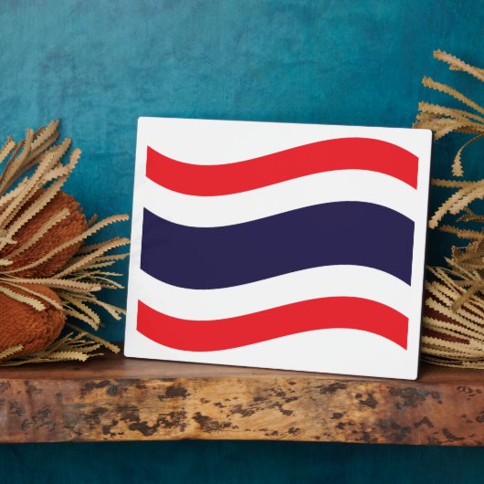 Thai Flag Wave Fotoplaat (Zijkant)