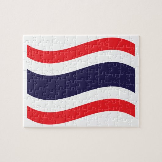 Thai Flag Wave Legpuzzel (Horizontaal)