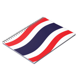 Thai Flag Wave Notitieboek