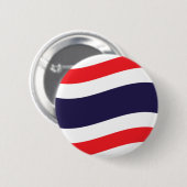 Thai Flag Wave Ronde Button 5,7 Cm (Voorkant /achterkant)