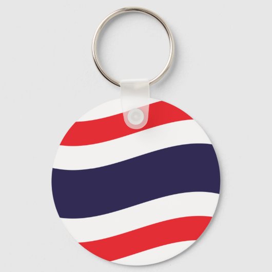 Thai Flag Wave Sleutelhanger (Voorkant)