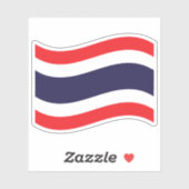 Thai Flag Wave Sticker (Vel)