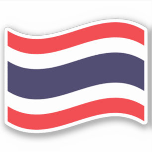 Thai Flag Wave Sticker