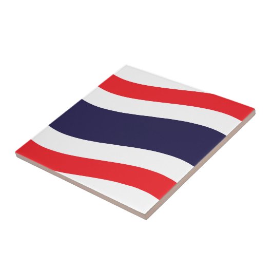 Thai Flag Wave Tegeltje (Zijkant)