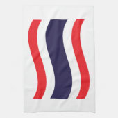 Thai Flag Wave Theedoek (Verticaal)
