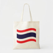 Thai Flag Wave Tote Bag (Voorkant)