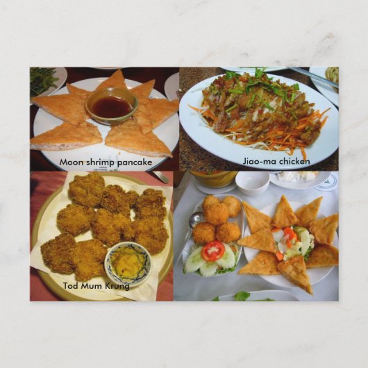 Thai food briefkaart (Voorkant)