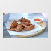 Thai Food Fried Chicken Food Fried Chicken Wings Raamsticker (Vel)