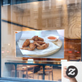 Thai Food Fried Chicken Food Fried Chicken Wings Raamsticker (Cafe Raam)