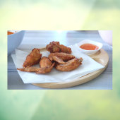 Thai Food Fried Chicken Food Fried Chicken Wings Raamsticker (Vel 3)