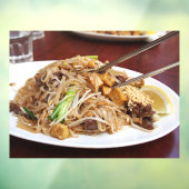 Thai Food Noodle Fried Noodles Meal Restaurant Raamsticker (Vel 3)