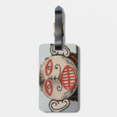 Thai Ghost Face, Phi Ta Khon Mask Festival, Loei Bagagelabel (Achterkant verticaal)