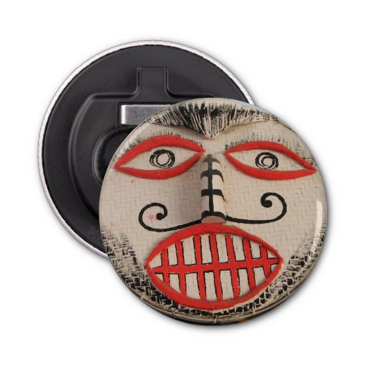 Thai Ghost Face, Phi Ta Khon Mask Festival, Loei Button Flesopener (Voorkant)