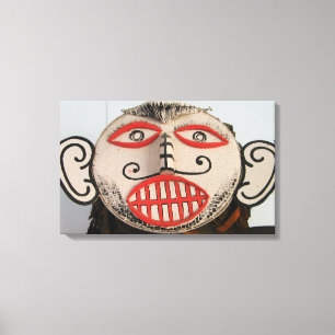 Thai Ghost Face, Phi Ta Khon Mask Festival, Loei Canvas Afdruk