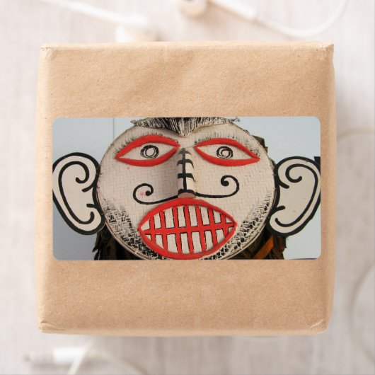 Thai Ghost Face, Phi Ta Khon Mask Festival, Loei Etiket (Insitu)