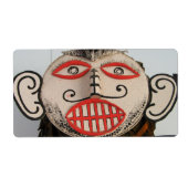 Thai Ghost Face, Phi Ta Khon Mask Festival, Loei Etiket (Voorkant)