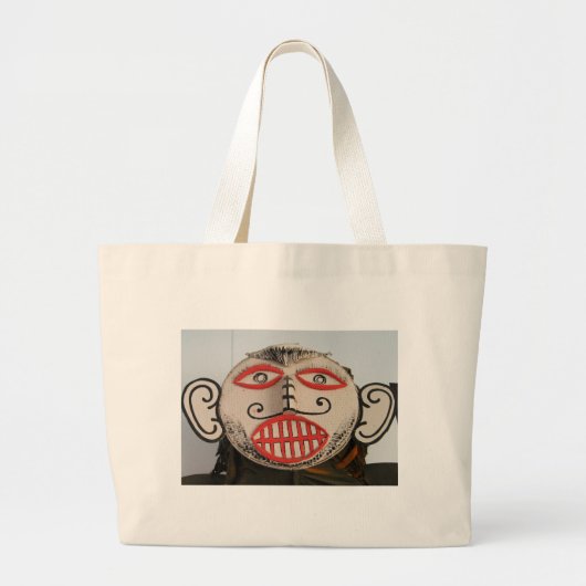 Thai Ghost Face, Phi Ta Khon Mask Festival, Loei Grote Tote Bag (Voorkant)