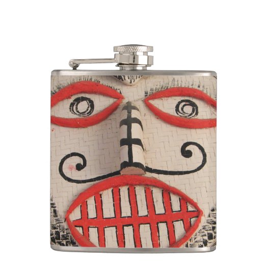 Thai Ghost Face, Phi Ta Khon Mask Festival, Loei Heupfles (Voorkant)