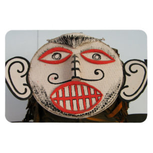 Thai Ghost Face, Phi Ta Khon Mask Festival, Loei Magneet