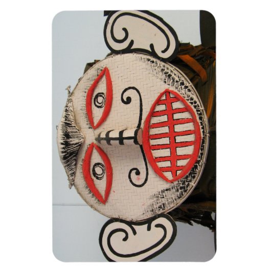 Thai Ghost Face, Phi Ta Khon Mask Festival, Loei Magneet (Verticaal)