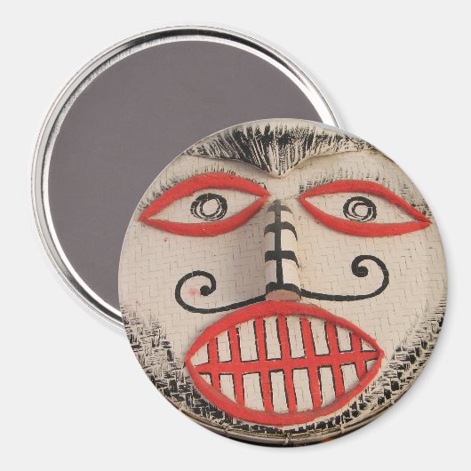 Thai Ghost Face, Phi Ta Khon Mask Festival, Loei Magneet (Voorkant / Achterkant)