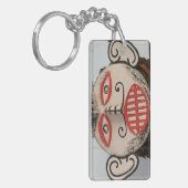 Thai Ghost Face, Phi Ta Khon Mask Festival, Loei Sleutelhanger (Voorkant Links)