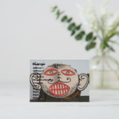 Thai Ghost Face, Phi Ta Khon Mask Festival, Loei Visitekaartje (Staand voorkant)