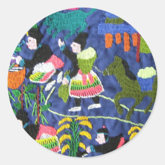 Thai Hilltribe Lifestyle Ronde Sticker