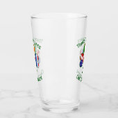 Thai Irish American Flags Shamrock Personalized Glas (Links)