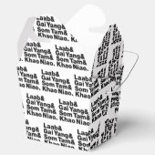 Thai Isaan Street Food Bedankdoosjes (Geopend)