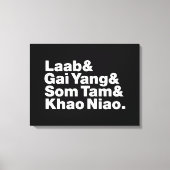 Thai Isaan Street Food Canvas Afdruk (Voorkant)