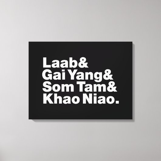 Thai Isaan Street Food Canvas Afdruk (Voorkant)