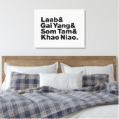 Thai Isaan Street Food Canvas Afdruk (Insitu (Slaapkamer))