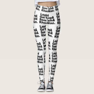Thai Isaan Street Food Leggings