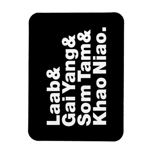 Thai Isaan Street Food Magneet (Verticaal)