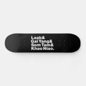 Thai Isaan Street Food Persoonlijk Skateboard (Horizontaal)