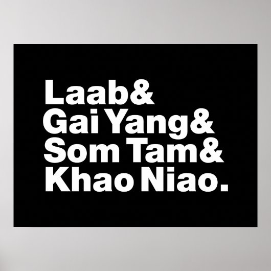 Thai Isaan Street Food Poster (Voorkant)