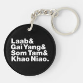 Thai Isaan Street Food Sleutelhanger (Achterkant)