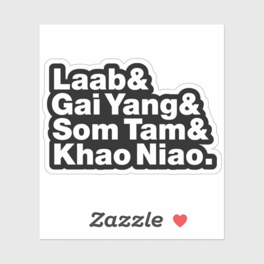 Thai Isaan Street Food Sticker (Vel)